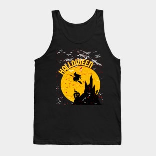 Halloween haunted castle Tank Top